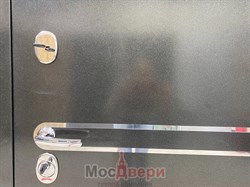 Входная дверь Alvesta Черный бархат / Венге Зеркало - фото 56746