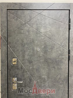 Входная дверь Rushmore Бетон Антрацит / Бетон Платина - фото 56815
