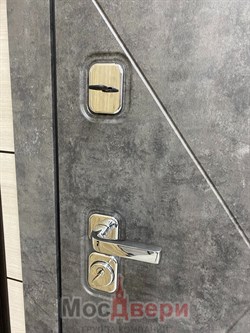 Входная дверь Rushmore Бетон Антрацит / Бетон Платина - фото 56818