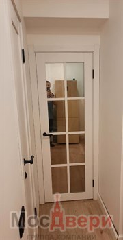 Двустворчатая дверь Profil 101RU Аляска Зеркало - фото 57025