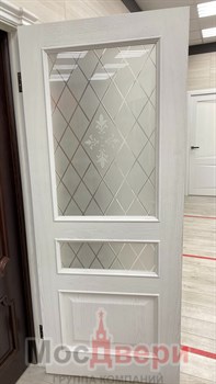 Межкомнатная дверь Корфу Дуб Жемчужный глухая - фото 57052