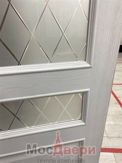 Межкомнатная дверь Корфу Дуб Жемчужный глухая - фото 57054