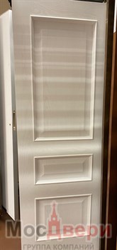 Межкомнатная дверь Корфу Дуб Жемчужный глухая - фото 57055