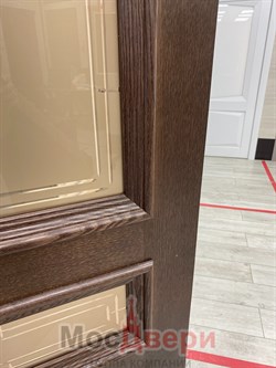 Межкомнатная дверь Пенелопа Американский дуб со стеклом - фото 57070