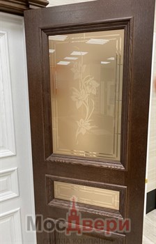 Межкомнатная дверь Пенелопа Американский дуб со стеклом - фото 57071