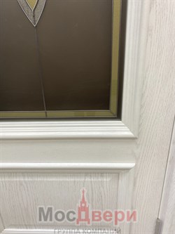 Межкомнатная дверь Ариадна Дуб Молочный глухая - фото 57078