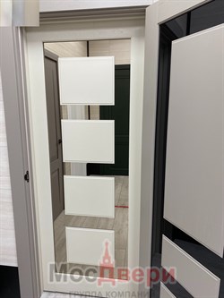 Межкомнатная дверь Profil 2.64RTN Крем Зеркало Бронза - фото 57133