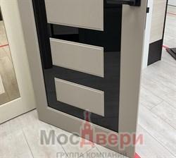 Межкомнатная дверь Profil 2.64RTN Крем Зеркало Бронза - фото 57135