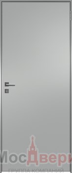 Алюминиевая межкомнатная дверь AG Intarsio 811 Argente RAL 9006 глухая - фото 57234