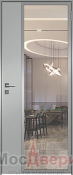 Алюминиевая дверь AG Intarsio 817 Argente RAL 9006 Transparent - фото 57249