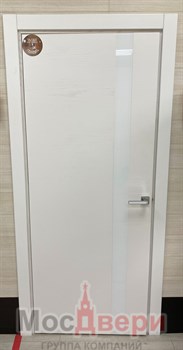 Межкомнатная дверь Феникс Дуб Полярный со стеклом - фото 57323