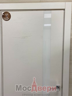 Межкомнатная дверь Феникс Дуб Полярный со стеклом - фото 57324