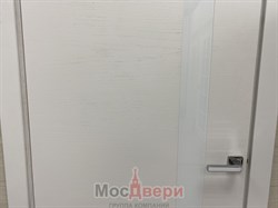 Межкомнатная дверь Феникс Дуб Полярный со стеклом - фото 57326