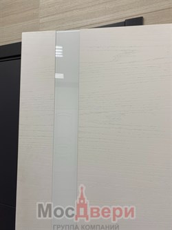 Межкомнатная дверь Феникс Дуб Полярный со стеклом - фото 57328