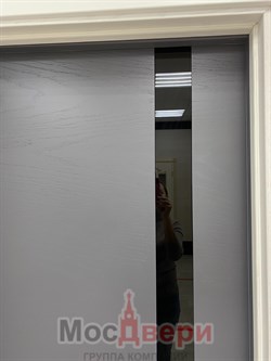 Межкомнатная дверь Феникс Дуб Графит со стеклом - фото 57330