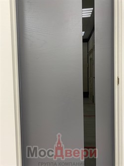 Межкомнатная дверь Феникс Дуб Графит со стеклом - фото 57332