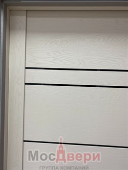 Межкомнатная дверь Profil 2.69RST Пекан Белый LACOBEL Черный - фото 57447