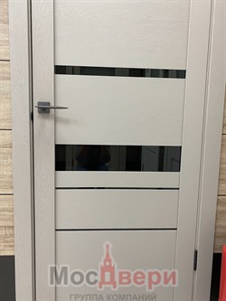 Межкомнатная дверь Profil 2.67RST Грувд Светлый Зеркало Грей - фото 57460