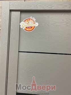 Межкомнатная дверь Profil 2.67RST Пекан Белый LACOBEL Черный - фото 57465