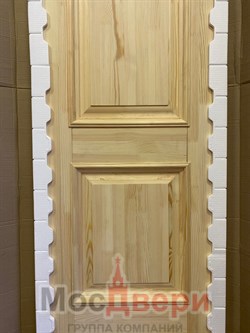 Межкомнатная дверь K-13 Без отделки Сатинат белый с узором - фото 57616