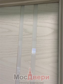 Межкомнатная дверь Profil 19SE ABS Пекан Белый LACOBEL Белый - фото 58539