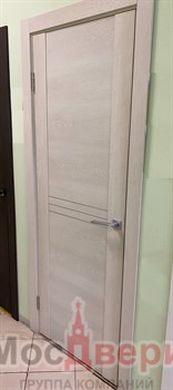 Межкомнатная дверь Profil 62SNN Дуб Тронкайс Белый LACOBEL Белый - фото 58620