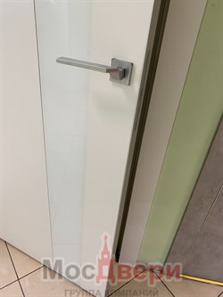 Межкомнатная дверь Profil 23SE Alum Аляска LACOBEL Белый - фото 58689