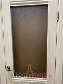 Межкомнатная дверь Profil 2MXU Эшвайт Сатинат Узор - фото 59369