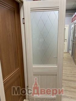 Межкомнатная дверь Profil 2MXU Эшвайт Сатинат Узор - фото 59371