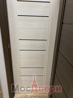 Межкомнатная дверь Profil 2.65MXN Дуб Беленый LACOBEL Белый - фото 59389