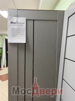 Межкомнатная дверь Profil 118SNM Грувд Светлый LACOBEL Серебряный - фото 59440