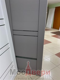 Межкомнатная дверь Profil 2.83MSX Манхэттен Сатинат Светлый - фото 59459
