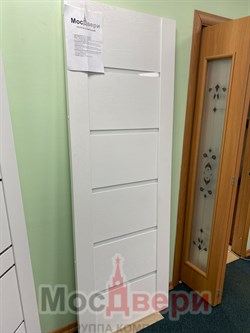 Межкомнатная дверь Profil 7SNT Сильвер матовый LACOBEL Белый - фото 59578