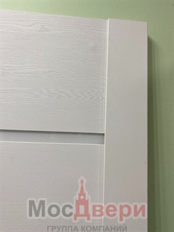 Межкомнатная дверь Profil 7SNT Сильвер матовый LACOBEL Белый - фото 59579