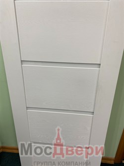 Межкомнатная дверь Profil 7SNT Сильвер матовый LACOBEL Белый - фото 59582