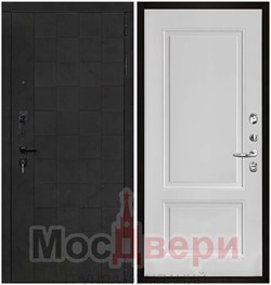 Входная дверь Rheinbach Черный шелк / White Soft - фото 60152