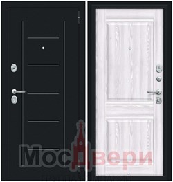 Входная дверь NK-1 Черный бархат / Ривьера - фото 60187