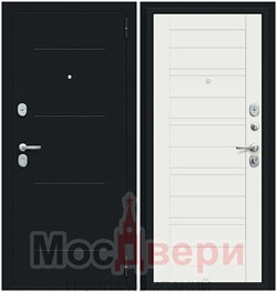 Входная дверь SK-1 Черный бархат / Белый - фото 60188