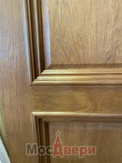 Межкомнатная дверь Селина Золотой Дуб Сатинат Бронза Гравировка - фото 60958