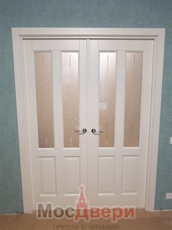 Межкомнатная дверь Темпл Белый Классик Мателюкс - фото 60973