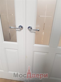 Межкомнатная дверь Темпл Белый Классик Мателюкс - фото 60976