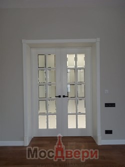 Межкомнатная дверь Астон-O Белый Классик Мателюкс с фацетом - фото 60985