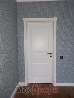 Дверь из массива ольхи Бостон Белый Классик - фото 61005