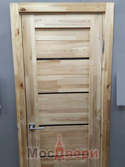 Межкомнатная дверь P-22 Без отделки Сатинат белый - фото 61008