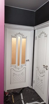 Двустворчатая дверь Albertina Bianco Argento Matelux - фото 61041