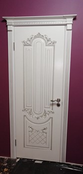 Двустворчатая дверь Albertina Bianco Argento Matelux - фото 61043