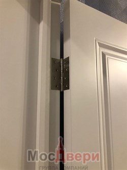 Межкомнатная дверь Эмаль BS-21 Бьянко Сатинат белый с узором - фото 61075