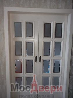 Межкомнатная дверь Атланта Ясень Жасмин Мателюкс с фацетом - фото 61640