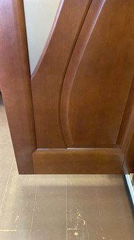 Межкомнатная дверь Алфея Орех натуральный глухая - фото 61671