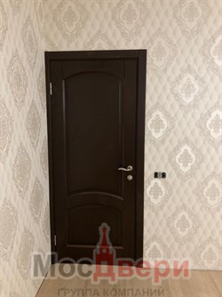 Межкомнатная дверь Ингрид Дуб Коньячный Сатинат Узор - фото 61685